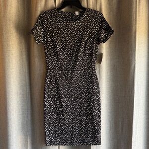 Old Navy Black and White Polka Dot Dress XS